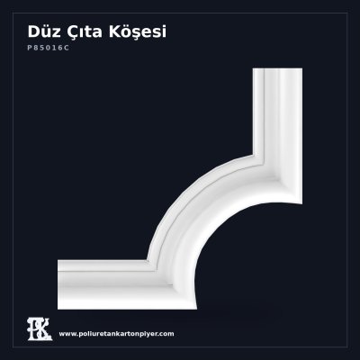 26x26 cm Düz L Tipi Poliüretan Kartonpiyer Çıta Köşesi