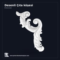 51x30 cm Klasik Oymalı Poliüretan Kartonpiyer Çıta Köşesi