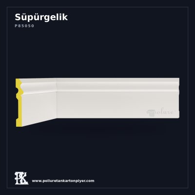 Sade Yüzeyli 2x10 cm Poliüretan Süpürgelik Modeli