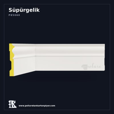Sade Kesimli 12 cm Süpürgelik Profili