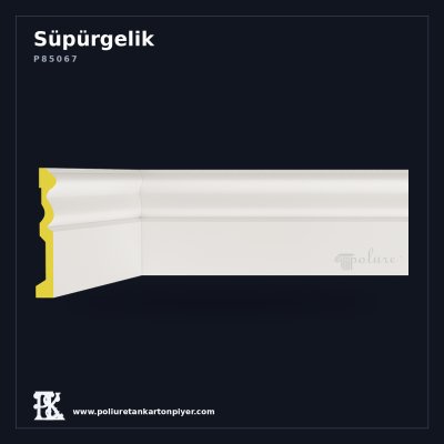 Yüksek Formlu Düz Süpürgelik Profili 15 cm