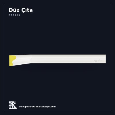 Düz Dekoratif Duvar ve Tavan Çıtası 2x3 cm