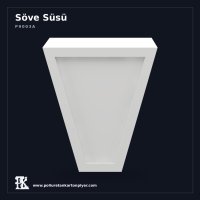 Geometrik Çerçeveli Klasik Kilit Taşı Söve Süsü 17x25x32 cm