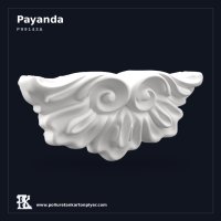 Poliüretan Oyma Motifli Klasik Payanda Model 8x40x18 cm