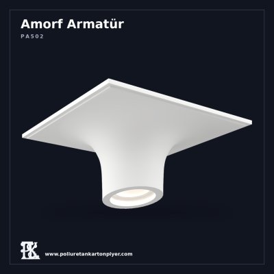 Poliüretan Amorf Formlu Armatür Göbeği 44x44 cm