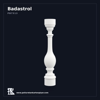 Klasik Badastrol Dekoratif Poliüretan Korkuluk Dikmesi 15x15x75 cm