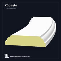 Geniş Düz Kesim Poliüretan Küpeşte Badastrol Profili 23x132x5 cm